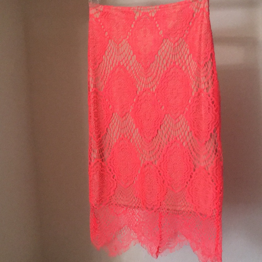 ANGL NEON LACE SKIRT